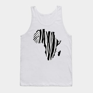 Zebra print on Africa Tank Top